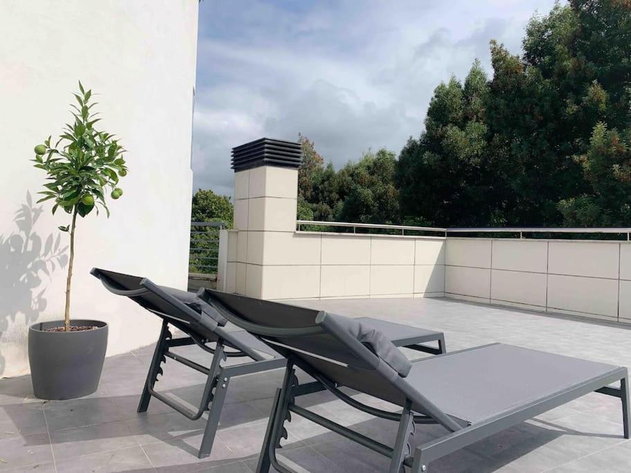 Atico Con Esplendida Terraza Apartment Comillas Luaran gambar